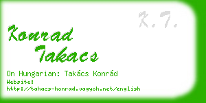 konrad takacs business card